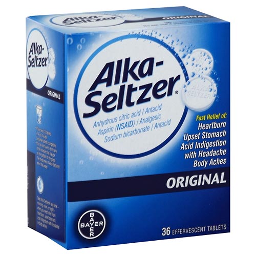 Image for Alka Seltzer Antacid/Analgesic, Original, Effervescent Tablets,36ea from ADZEMA PHARMACY