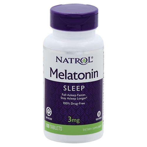 Image for Natrol Melatonin, Time Release, 3 mg, Tablets,100ea from ADZEMA PHARMACY