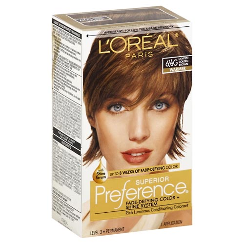 Image for Superior Preference Permanent Haircolor, with Shine Serum, Warmer, Lightest Golden Brown 6-1/2G,1ea from ADZEMA PHARMACY