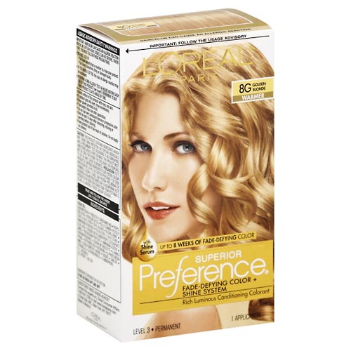 Image for Superior Preference Permanent Color, Warmer, Golden Blonde 8G,1ea from ADZEMA PHARMACY