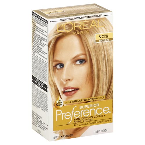 Image for Superior Preference Permanent Haircolor, Natural, 9 Natural Blonde,1ea from ADZEMA PHARMACY