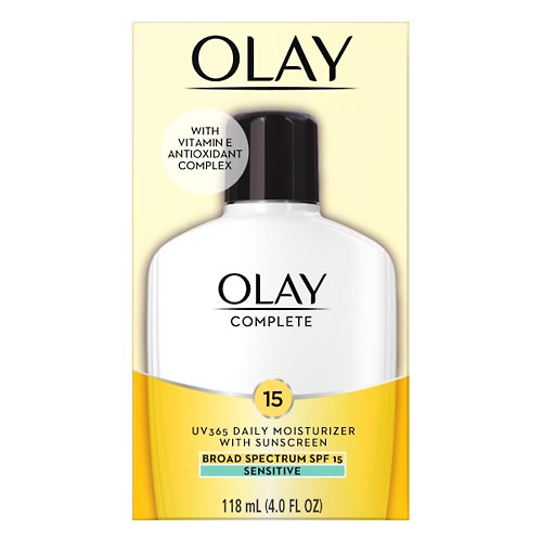 Image for Olay Daily Moisturizer, UV365 with Sunscreen, Sensitive, Broad Spectrum SPF 15,118ml from ADZEMA PHARMACY