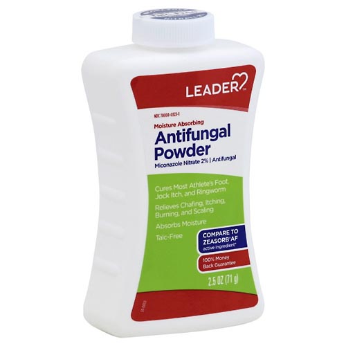 Image for Leader Antifungal Powder, Moisture Absorbing,2.5oz from ADZEMA PHARMACY