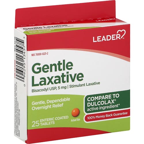 Image for Leader Laxative, Gentle, Enteric Coated Tablets,25ea from ADZEMA PHARMACY