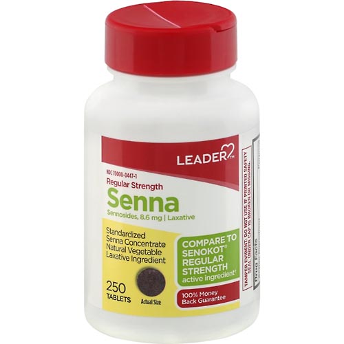 Image for Leader Senna, Regular Strength, Tablets,250ea from ADZEMA PHARMACY