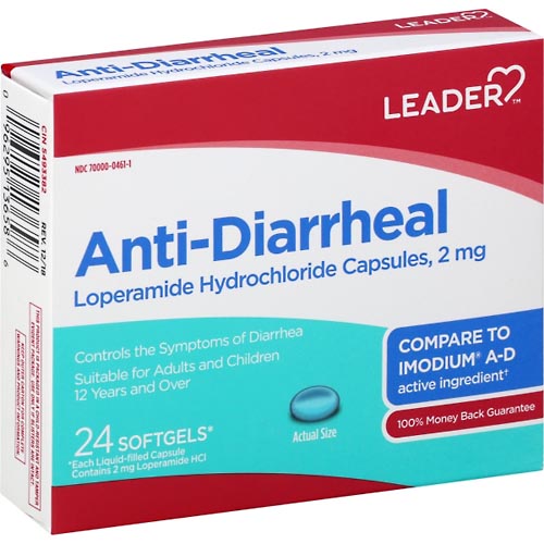 Image for Leader Anti-Diarrheal, Softgels,24ea from ADZEMA PHARMACY