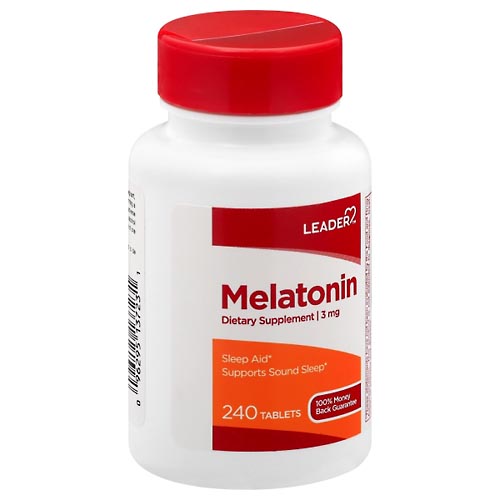 Image for Leader Melatonin, 3 mg, Tablets,240ea from ADZEMA PHARMACY