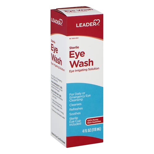 Image for Leader Eye Wash, Sterile,4oz from ADZEMA PHARMACY