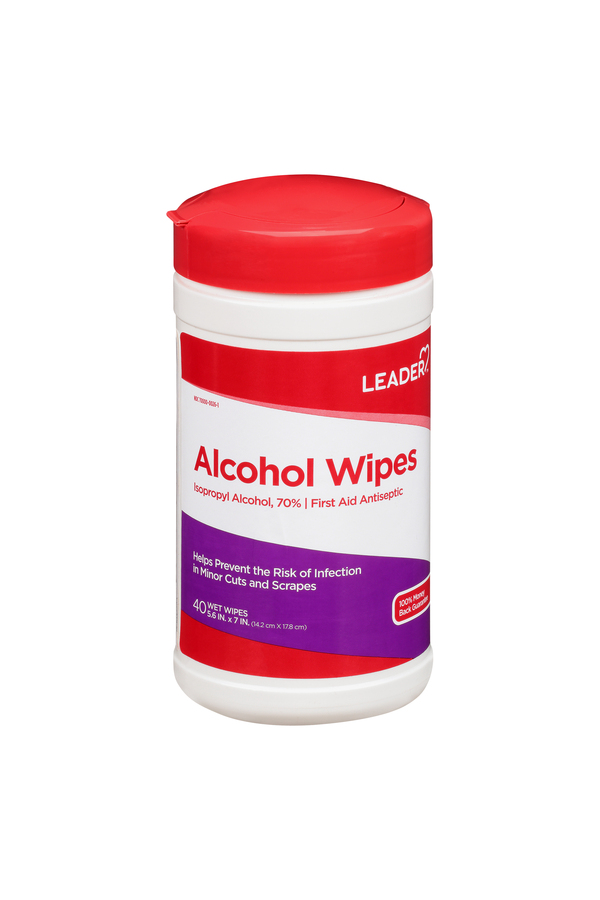 Image for Leader Alcohol Wipes,40ea from ADZEMA PHARMACY