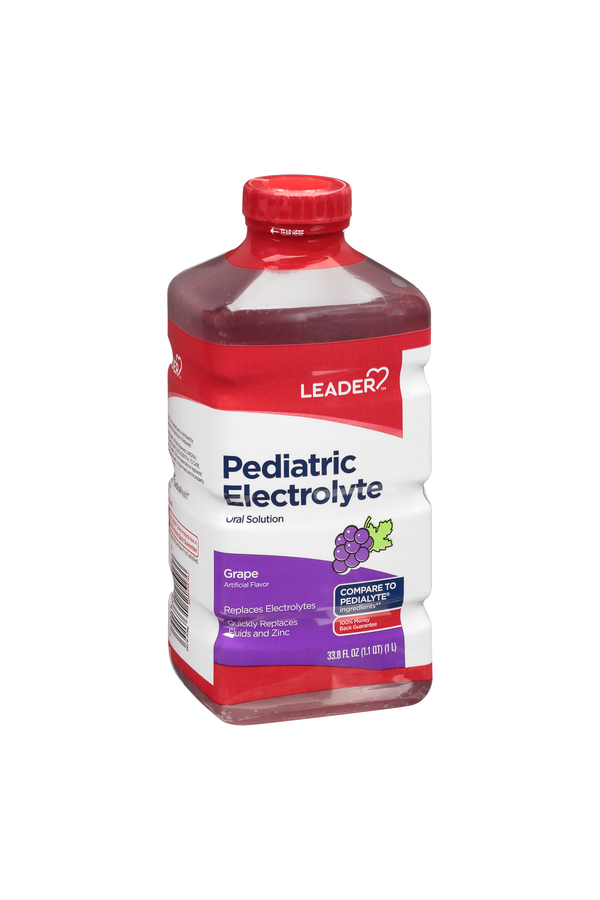 Image for Leader Pediatric Electrolyte, Grape,33.8oz from ADZEMA PHARMACY