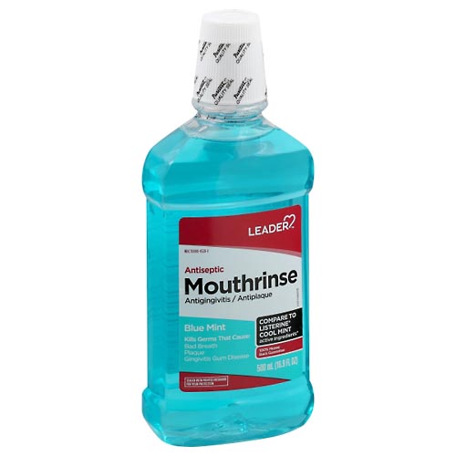 Image for Leader Mouthrinse, Blue Mint,500ml from ADZEMA PHARMACY