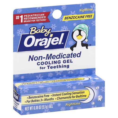 Image for Orajel Cooling Gel for Teething, Non-Medicated, Nighttime,0.18oz from ADZEMA PHARMACY