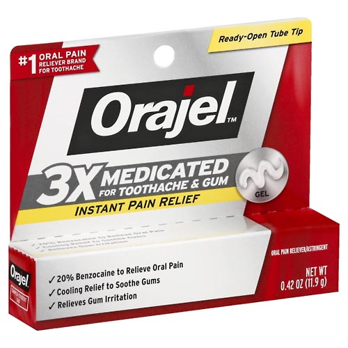 Image for Orajel Oral Pain Reliever/Astringent,0.42oz from ADZEMA PHARMACY