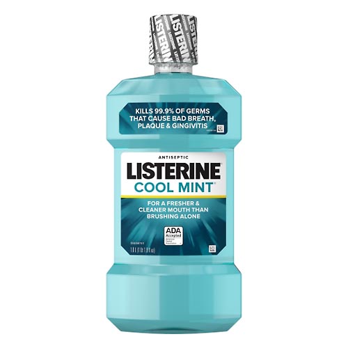 Image for Listerine Mouthwash, Antiseptic, Cool Mint,1lt from ADZEMA PHARMACY