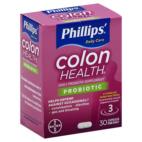 Image for Phillips Probiotic Supplement, Daily, Colon Health, Capsules ,30ea from ADZEMA PHARMACY