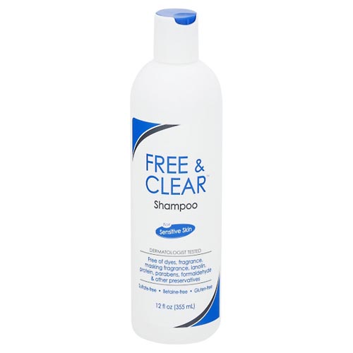 Image for Free & Clear Shampoo, for Sensitive Skin,12oz from ADZEMA PHARMACY