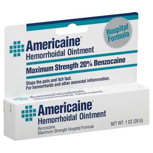 Image for Americaine Hemorrhoidal Ointment, Maximum Strength, Hospital Formula,1oz from ADZEMA PHARMACY