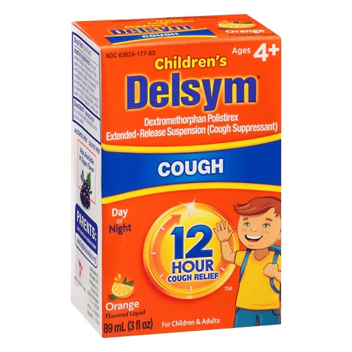 Image for Delsym Cough Relief, Orange Flavored, Liquid,89ml from ADZEMA PHARMACY