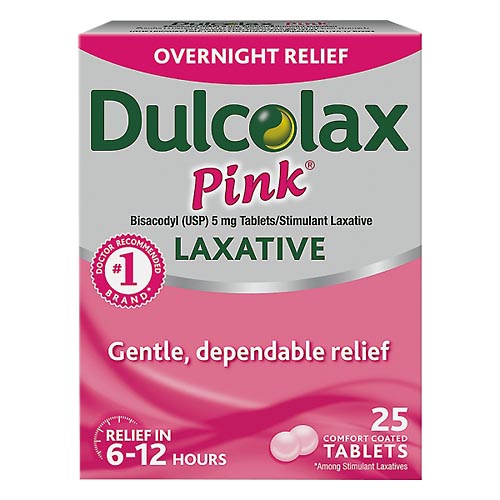 Image for Dulcolax Laxative, Overnight Relief, 5 mg, Coated Tablets,25ea from ADZEMA PHARMACY