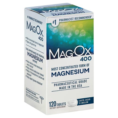 Image for Mag Ox Magnesium, 400, Tablets,120ea from ADZEMA PHARMACY
