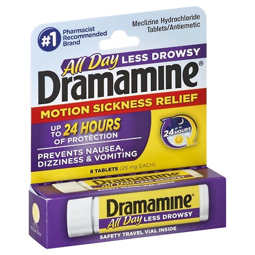 Image for Dramamine Motion Sickness Relief, 25 mg, Tablets,8ea from ADZEMA PHARMACY