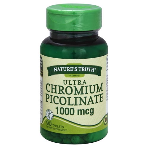 Image for Natures Truth Chromium Picolinate, Ultra, 1000 mg, Tablets,90ea from ADZEMA PHARMACY