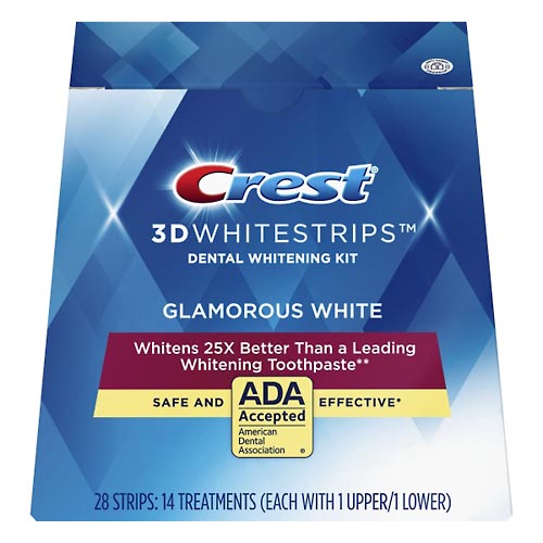 Image for Crest Dental Whitening Kit, Glamorous White,28ea from ADZEMA PHARMACY