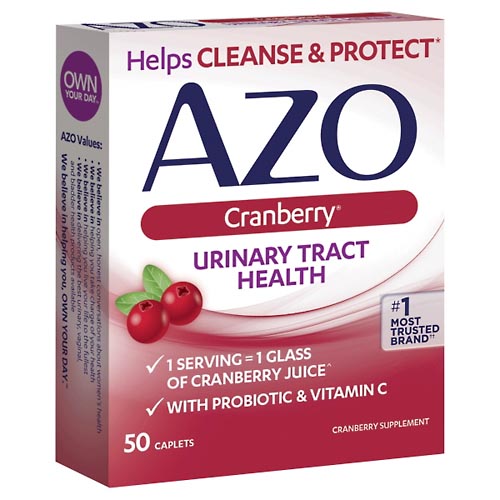 Image for Azo Urinary Tract Health, Cranberry, Caplets,50ea from ADZEMA PHARMACY